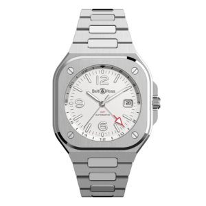 BR05G-SI-ST/SST ホワイト Bell & Ross ベル&ロス インストゥルメント BR05 GMT