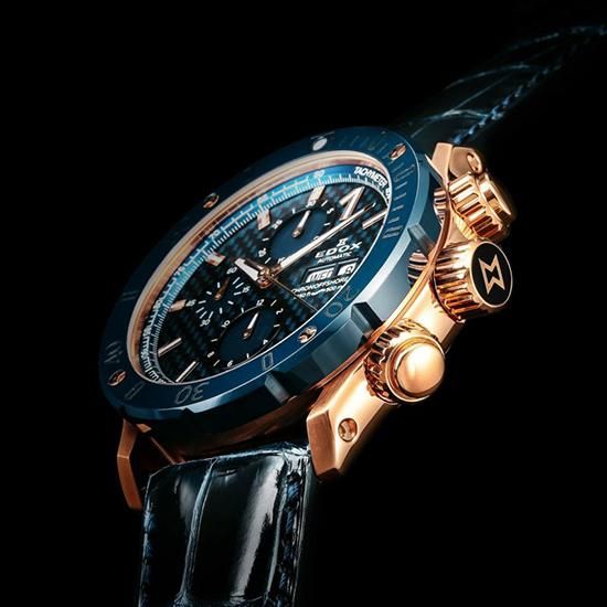 【日本限定】 01122-37RBU3-BUIR3-L EDOX エドックス クロノオフショア1 クロノグラフ オートマティック