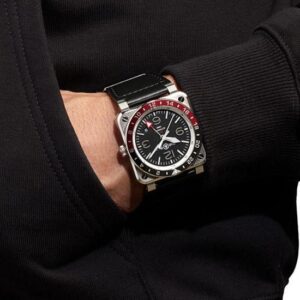 BR0393-BL-ST/SCA Bell & Ross ベル&ロス インストゥルメント BR03-93 GMT