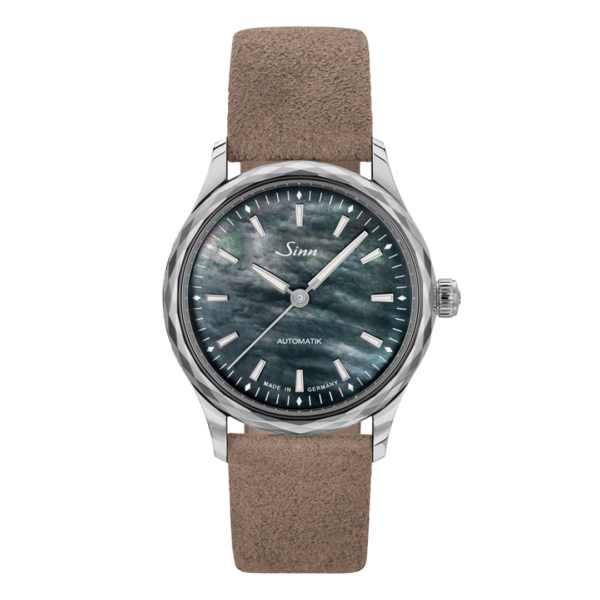 534 Mother-of-Pearl S SINN ジン レディースウォッチ クラシック アルカンターラストラップ仕様