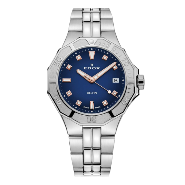 53020-3M-BUDDR EDOX エドックス デルフィン オリジナル ダイバー デイト レディー スペシャルエディション