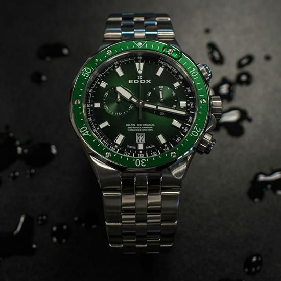 10109-3VM-VIN EDOX エドックス デルフィン オリジナルクロノグラフ