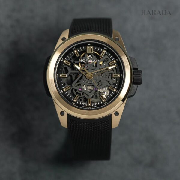 【限定50本】N3001.07G06.B01 NORQAIN ノルケイン ワイルドワン スケルトン 39mm イエローゴールド リミテッドエディション