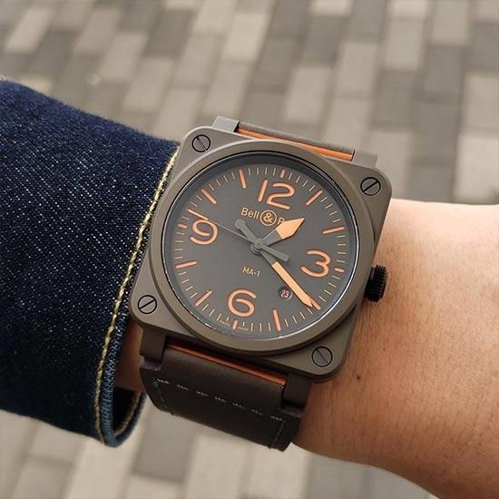 【999本限定】 BR0392-KAO-CE/SCA Bell & Ross ベル&ロス インストゥルメント BR03-92 MA-1