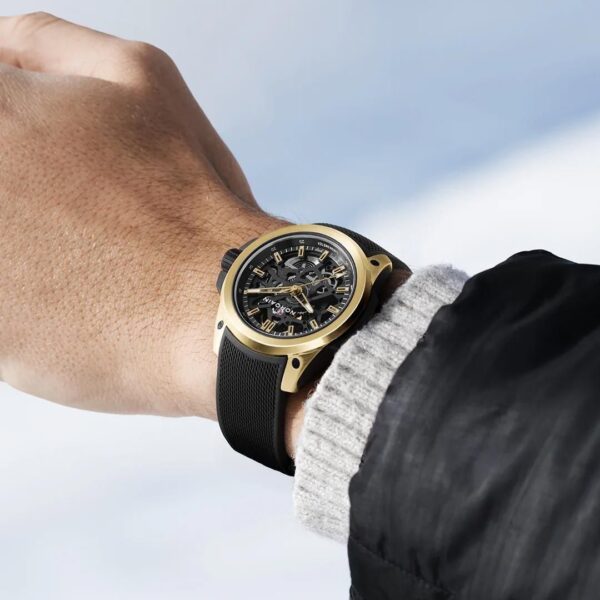 【限定50本】N3001.07G06.B01 NORQAIN ノルケイン ワイルドワン スケルトン 39mm イエローゴールド リミテッドエディション