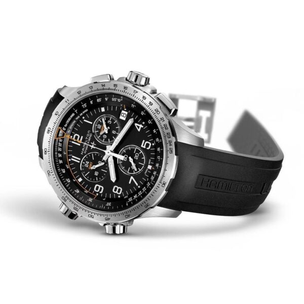 H77912335 HAMILTON ハミルトン カーキ アビエーション X-ウィンド GMT クロノ クォーツ 46mm