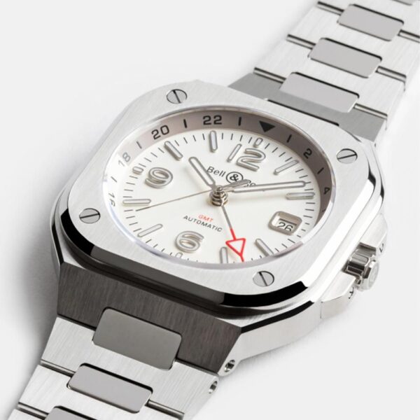 BR05G-SI-ST/SST ホワイト Bell & Ross ベル&ロス インストゥルメント BR05 GMT