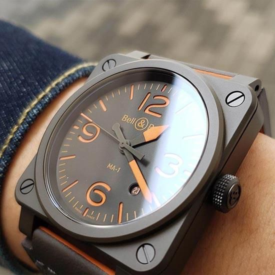 【999本限定】 BR0392-KAO-CE/SCA Bell & Ross ベル&ロス インストゥルメント BR03-92 MA-1