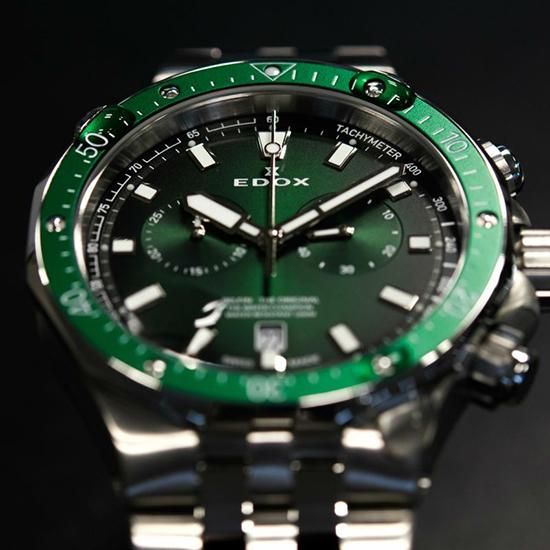 10109-3VM-VIN EDOX エドックス デルフィン オリジナルクロノグラフ