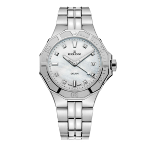 53020-3M-NADN EDOX エドックス デルフィン オリジナル ダイバー デイト レディー