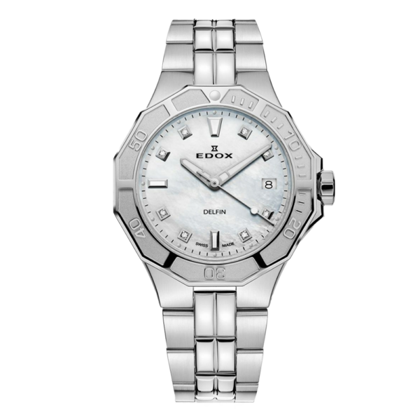 53020-3M-NADN EDOX エドックス デルフィン オリジナル ダイバー デイト レディー