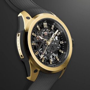 【限定50本】N3001.07G06.B01 NORQAIN ノルケイン ワイルドワン スケルトン 39mm イエローゴールド リミテッドエディション