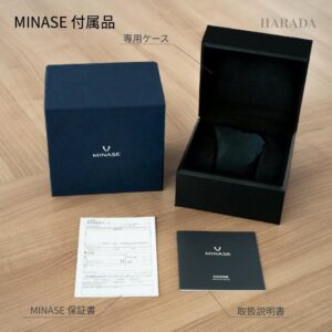MINASE ミナセ FIVE WINDOWS Mid ファイブウィンドウズ ミッドサイズ ブルー VM07-L06SDD 自動巻き腕時計 レザーベルト