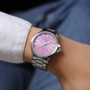 【世界限定300本】556 Mauve Sinn ジン パイロットウォッチ ファインアジャスト付きブレスレット仕様