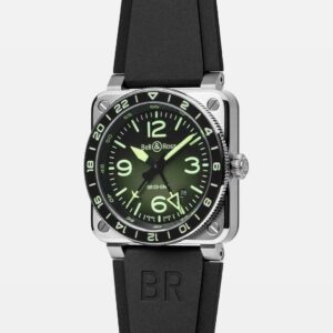 【世界限定500本】 BR0393-GN-ST/SRB Bell & Ross ベル&ロス BR-03 GMT グリーンラム
