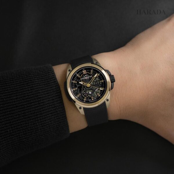 【限定50本】N3001.07G06.B01 NORQAIN ノルケイン ワイルドワン スケルトン 39mm イエローゴールド リミテッドエディション