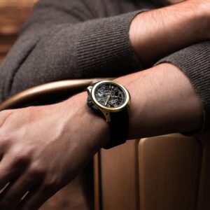 【限定50本】N3001.07G06.B01 NORQAIN ノルケイン ワイルドワン スケルトン 39mm イエローゴールド リミテッドエディション