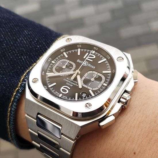 BR05C-BL-ST/SST ブラックスチール Bell & Ross ベル&ロス インストゥルメント BR05 クロノ 42mm