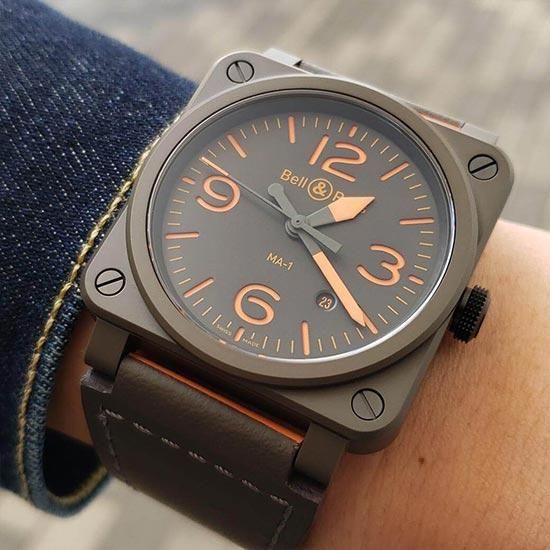 【999本限定】 BR0392-KAO-CE/SCA Bell & Ross ベル&ロス インストゥルメント BR03-92 MA-1