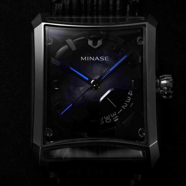 MINASE ミナセ SEVEN WINDOWS セブンウィンドウズ 世界限定77本 20周年記念モデル ブラック VM15-CWGGBK-SSD メンズ 自動巻き腕時計 レザーベルト