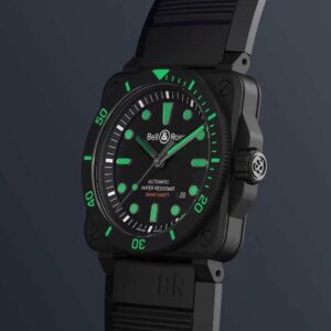 BR0392-D-BL-CE/SRB Bell & Ross ベル&ロス BR03-92 ダイバー ブラックマット