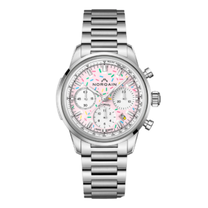 N2201.19S04.K01 NORQAIN ノルケイン フリーダム クロノ 40mm エンジョイライフ スプリンクル ブレスレット仕様