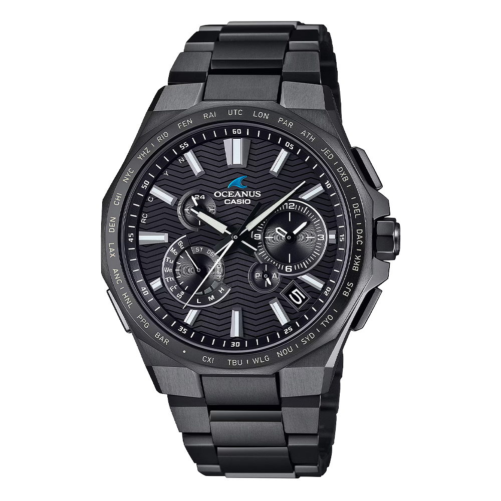 CASIO OCW-T6000B-1AJF｜オールブラックに浮かぶ12面ベゼル