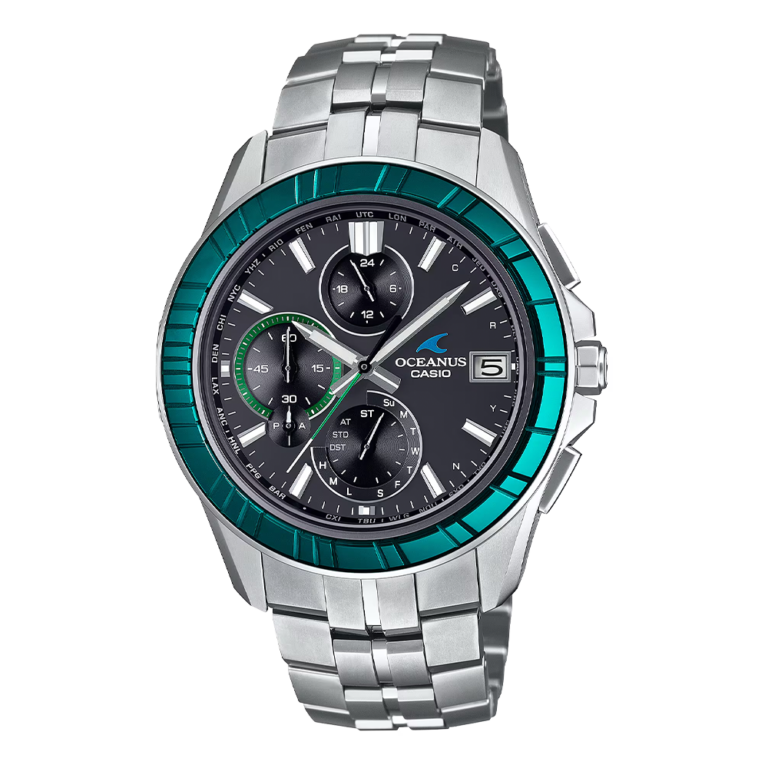 CASIO OCW-S7000SG-1AJR|船の航跡を描く江戸切子ベゼル