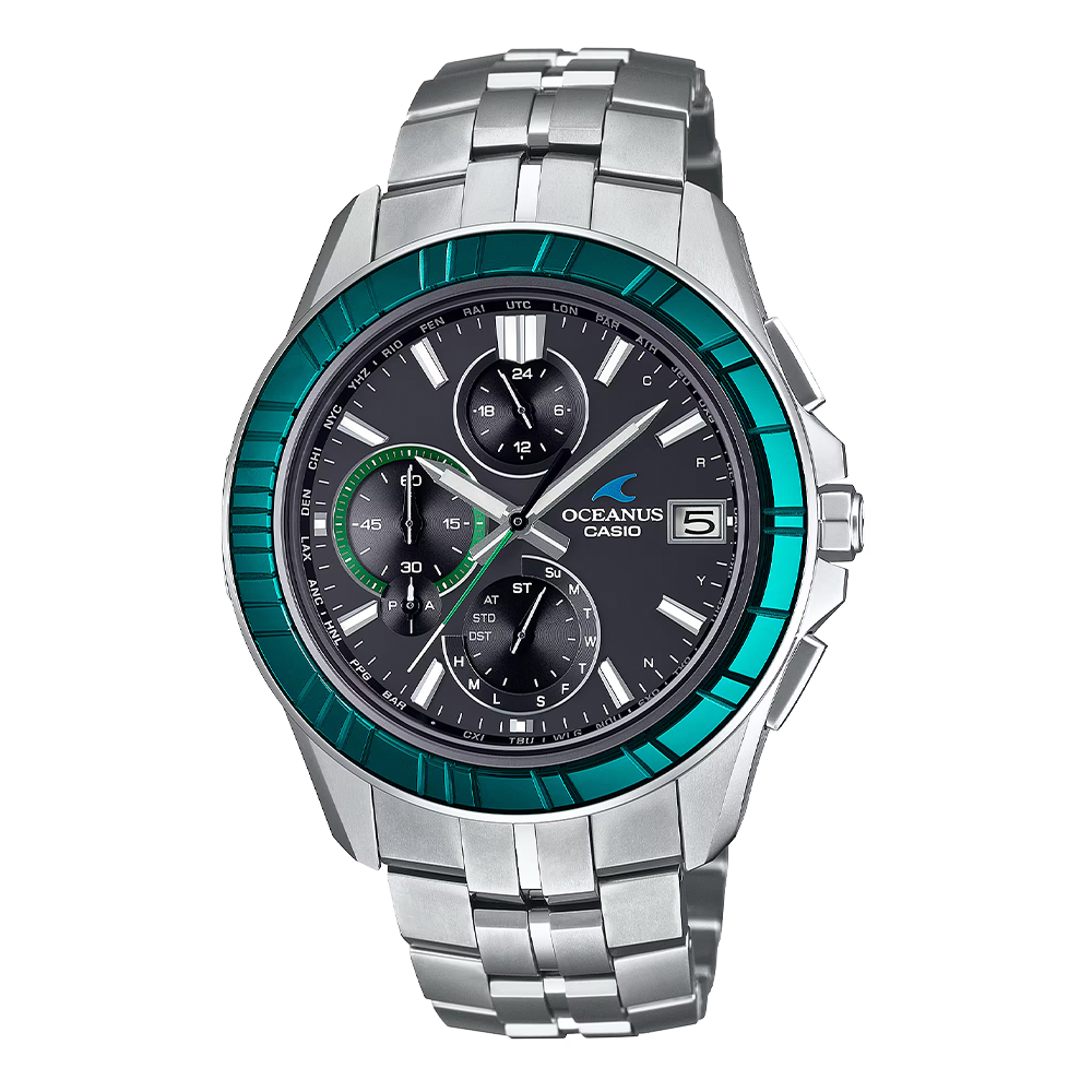 CASIO OCW-S7000SG-1AJR|船の航跡を描く江戸切子ベゼル