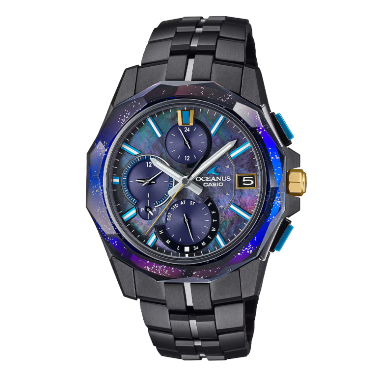 CASIO OCW-S6000BV-1AJR｜黒い海を表す白蝶貝のダイアル