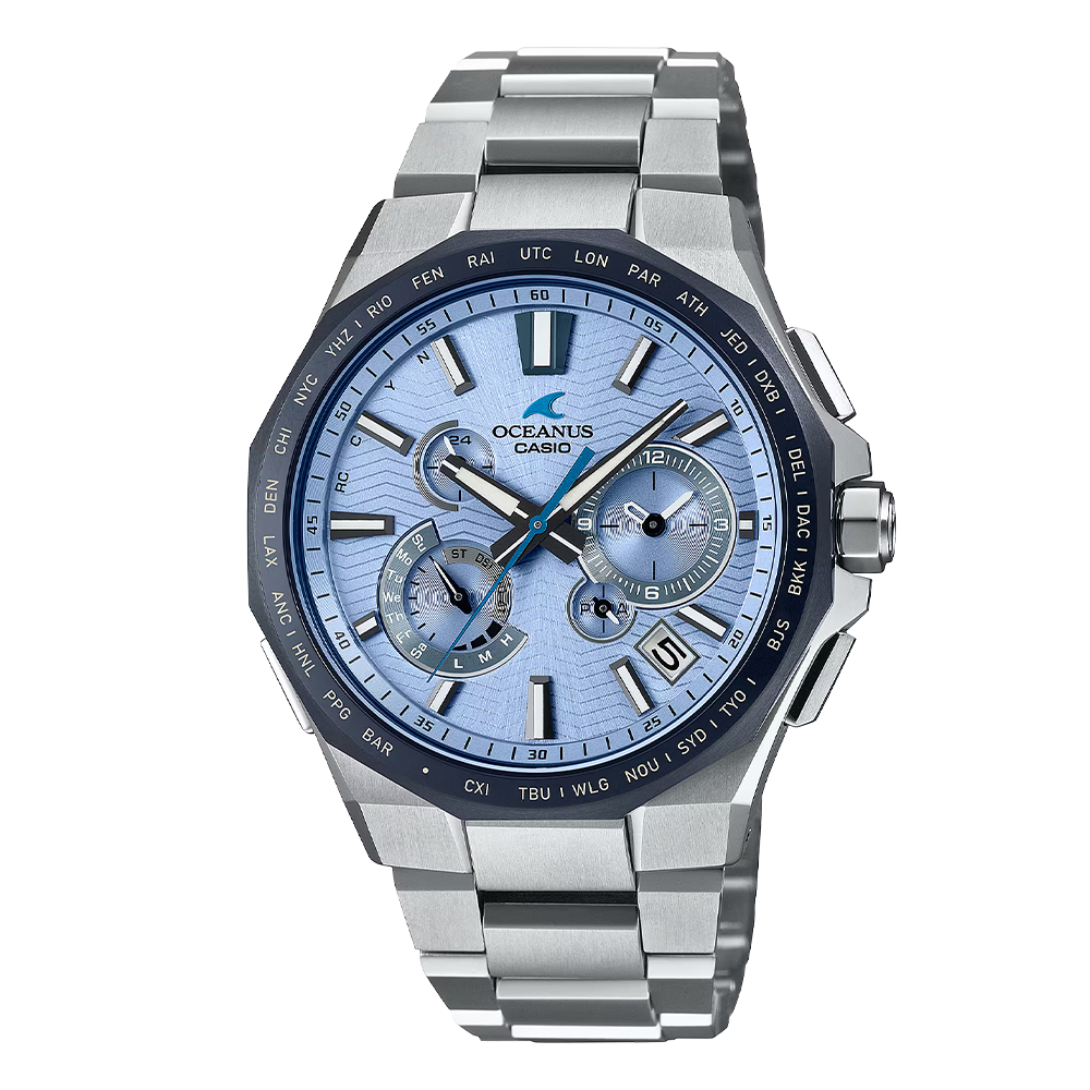 CASIO OCW-T6000BV-2AJR｜ライトブルーで表す光の海