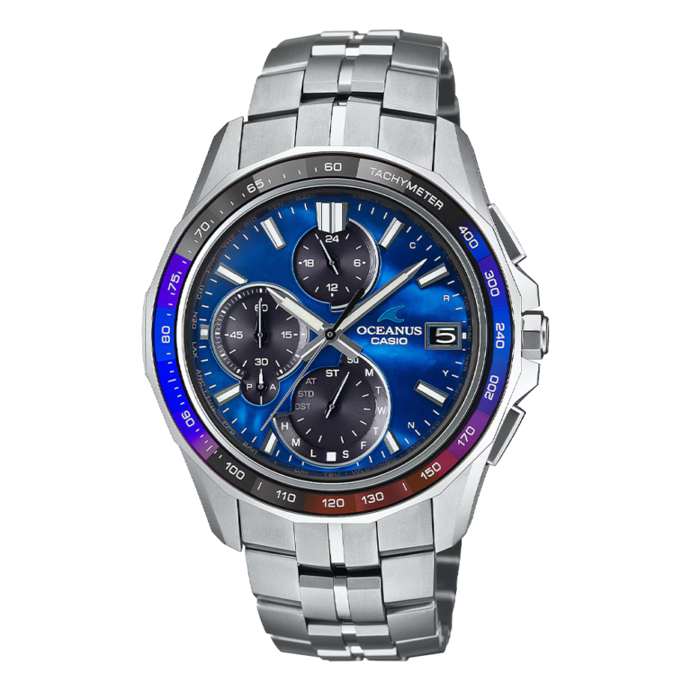 CASIO OCW-S7000BV-2AJR｜青い白蝶貝と20面カットの輝き